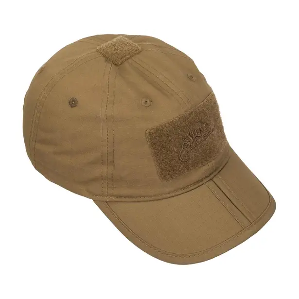 4 - Тактическая кепка Helikon PolyCotton Ripstop складная. Койот