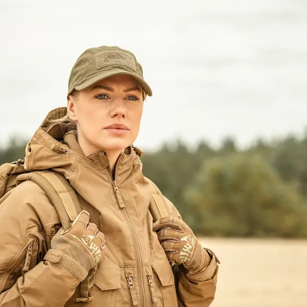 7 - Тактическая кепка Helikon PolyCotton Ripstop складная. Койот