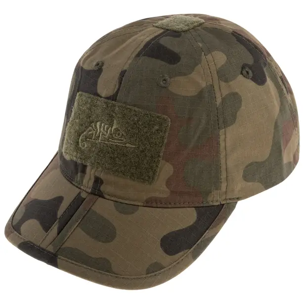 1 - Тактическая кепка Helikon PolyCotton Ripstop складная. Лесная пантера
