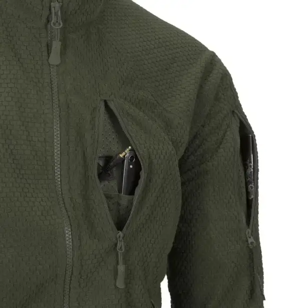 3 - Флісова куртка-кофта Helikon AlphaTactical. Олива