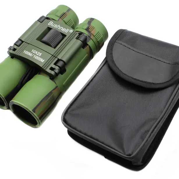 4 - Бинокль Bushnell 4789 10х25 с чехлом. Камуфляж