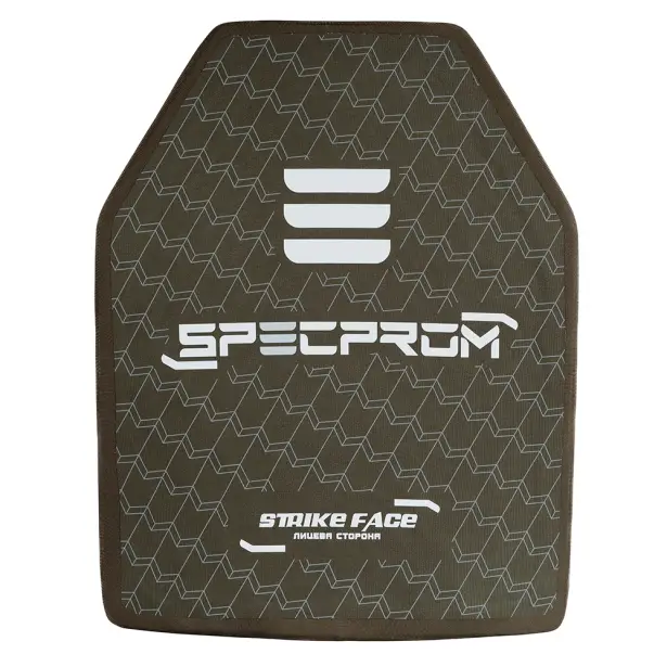 2 - Керамічна бронеплита S-Line 5-го класу SPECPROM. Вага 3.38 кг. Розмір 27.5 на 35 см.
