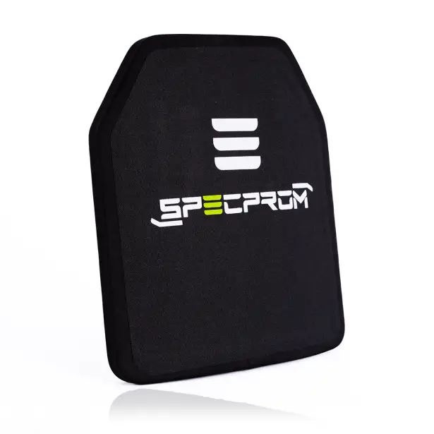 1 - Керамічна бронеплита 6-го класу SPECPROM. Вага 3.7 кг. Розмір 26 на 33 см