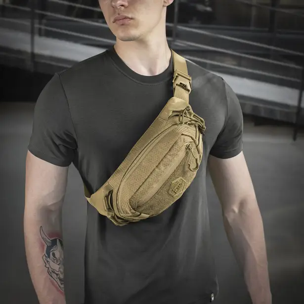 8 - Сумка на пояс M-TAC Waist Bag Elite Hex. Койот
