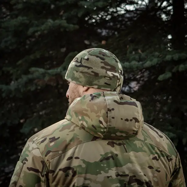7 - Шапка флісова M-Tac Watch Cap Elite із Slimtex. Мультикам