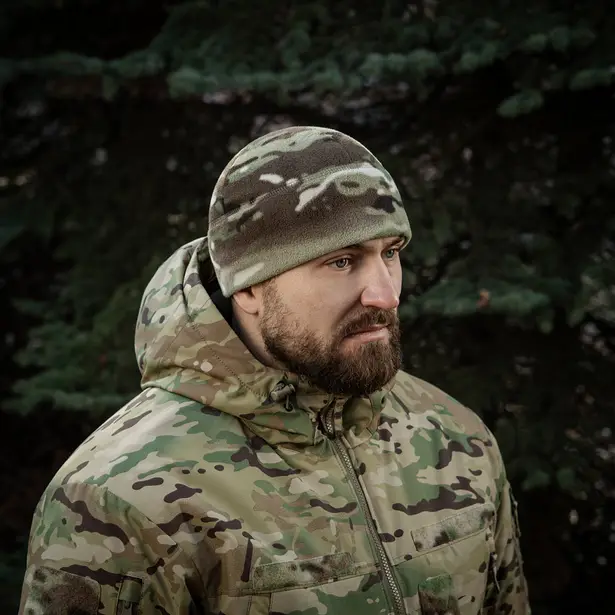 9 - Шапка флісова M-Tac Watch Cap Elite із Slimtex. Мультикам