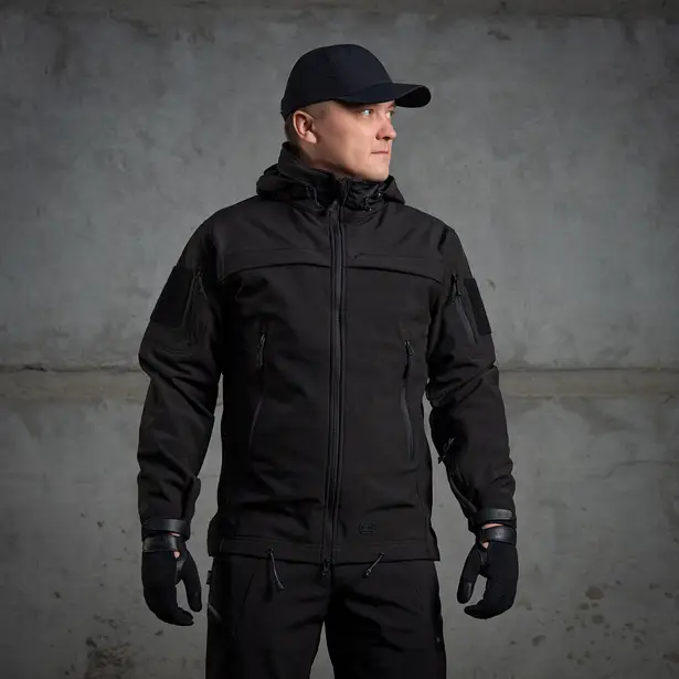 9 - Куртка M-Tac Soft Shell Police. Чорна