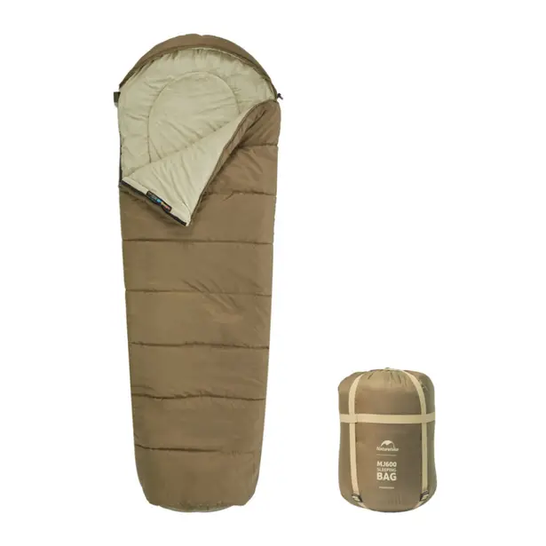 2 - Спальний мішок Naturehike MJ 600 CNK2300SD014. Коричневий