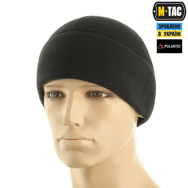 1 - Шапка флисовая M-Tac Watch Cap Polartec. Черный