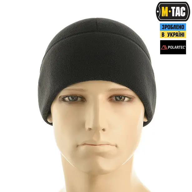 3 - Шапка флисовая M-Tac Watch Cap Polartec. Черный