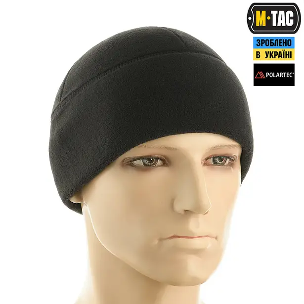 4 - Шапка флисовая M-Tac Watch Cap Polartec. Черный