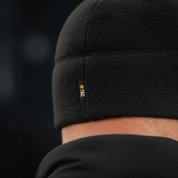9 - Шапка флисовая M-Tac Watch Cap Polartec. Черный