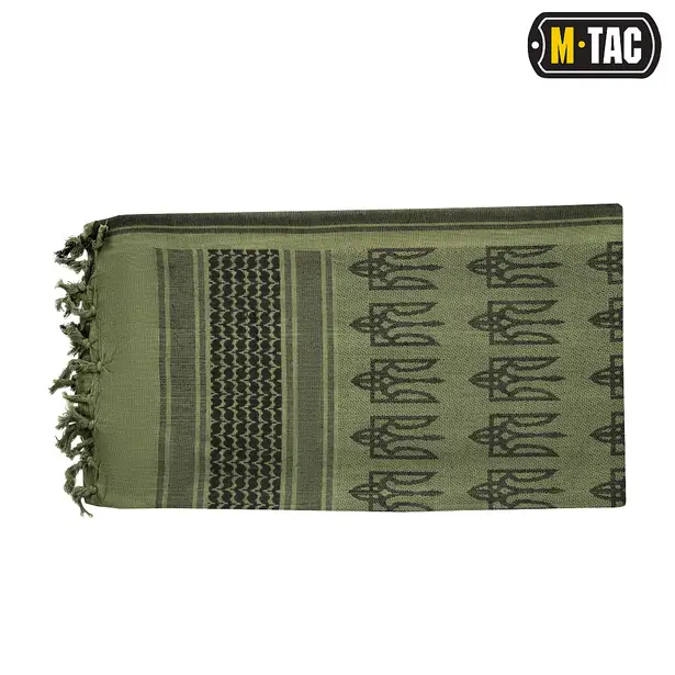 2 - Шарф шемаг, арафатка M-Tac с тризубом. Олива