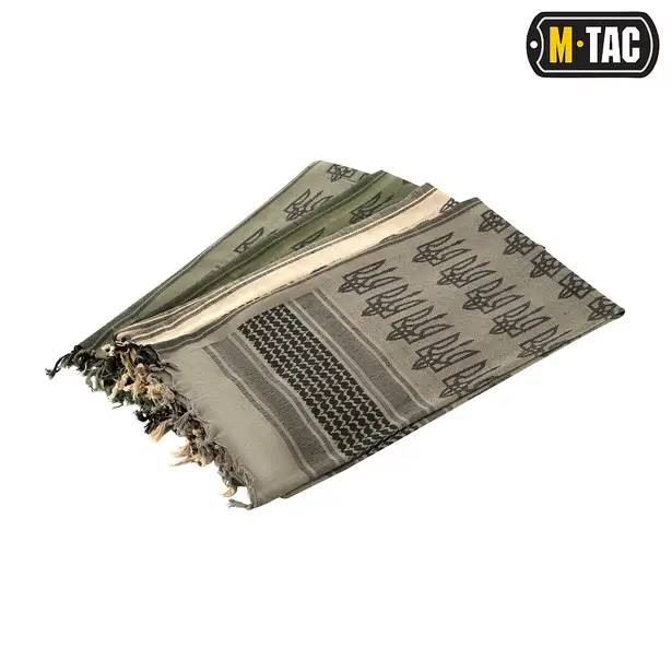 4 - Шарф шемаг, арафатка M-Tac с тризубом. Олива