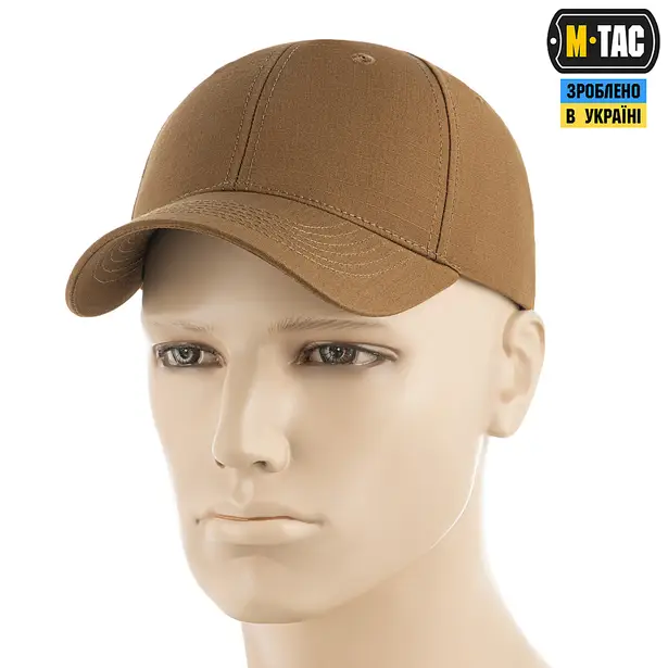1 - Тактическая кепка M-Tac Elite Flex рип-стоп. Койот