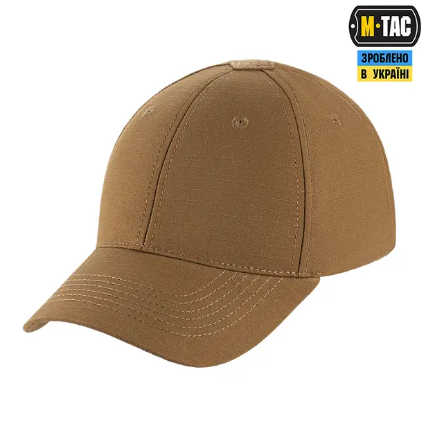 5 - Тактическая кепка M-Tac Elite Flex рип-стоп. Койот