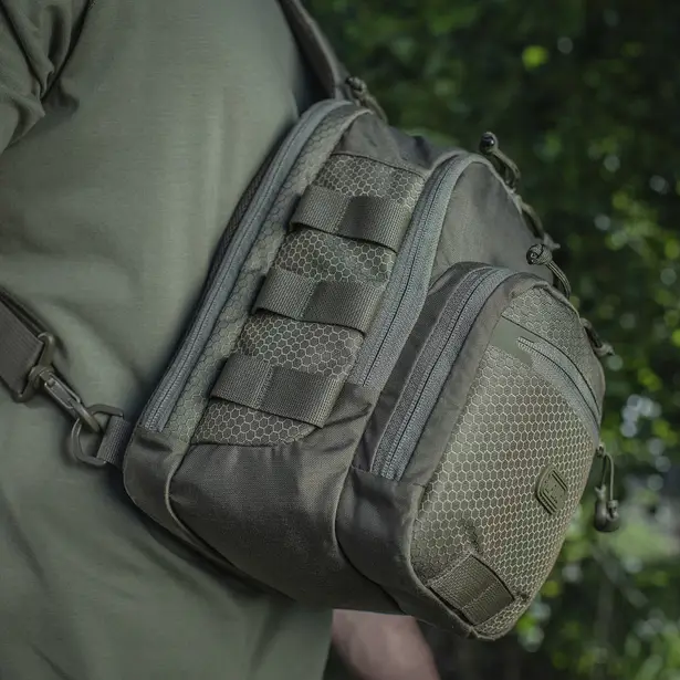 5 - Сумка через плече M-Tac Cross Bag Elite Hex. Олива