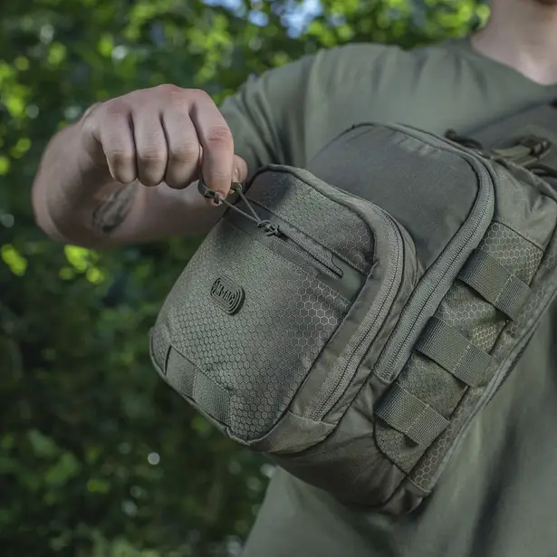 7 - Сумка через плече M-Tac Cross Bag Elite Hex. Олива