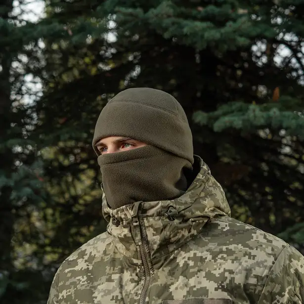 8 - Шапка флісова M-Tac Watch Cap Elite із Slimtex. Хакі