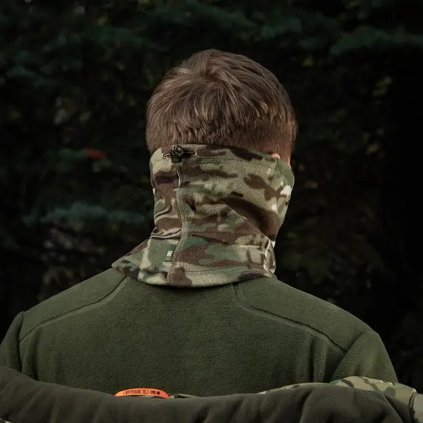 10 - Флісовий баф, шарф M-Tac Elite Fleece анатомічний з затяжкою. Мультикам