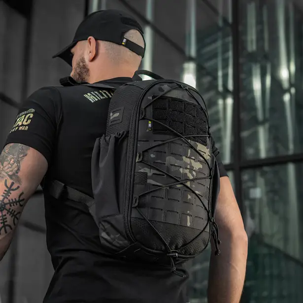 18 - Тактичний рюкзак M-Tac Sturm Elite 15л. Чорний мультикам