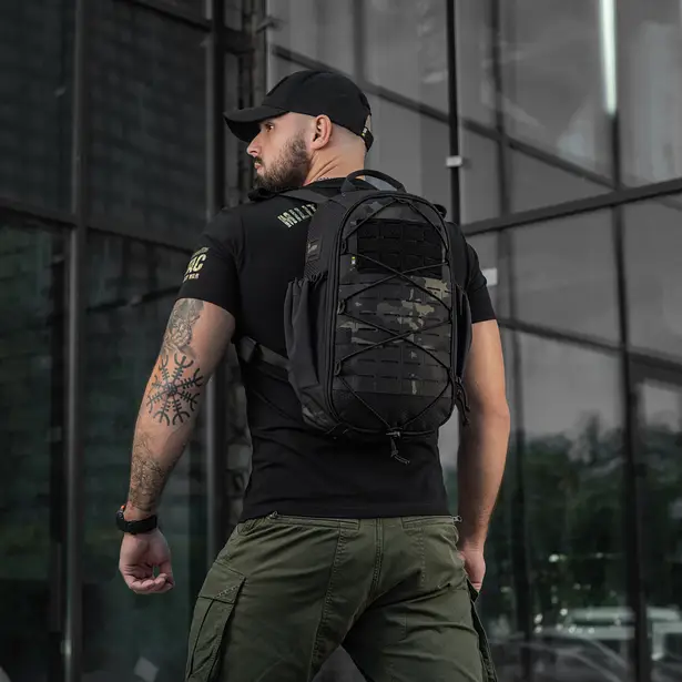 3 - Тактичний рюкзак M-Tac Sturm Elite 15л. Чорний мультикам