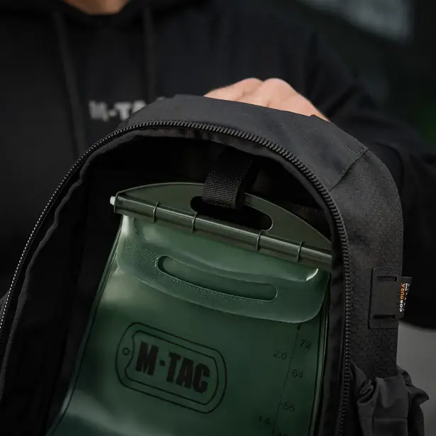 14 - Тактичний рюкзак M-Tac Sturm Elite з ергономічними лямками. Чорний