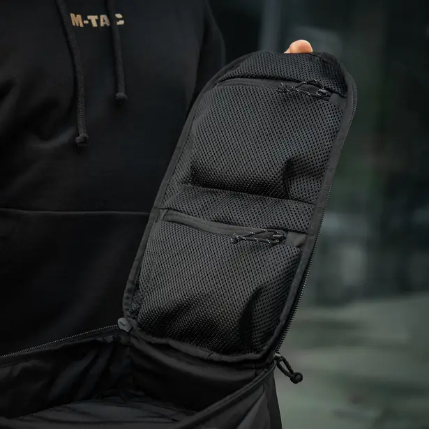 9 - Тактичний рюкзак M-Tac Sturm Elite з ергономічними лямками. Чорний