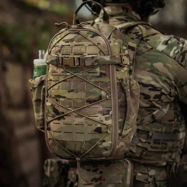 11 - Тактичний рюкзак M-Tac Sturm Elite з ергономічними лямками. Мультикам