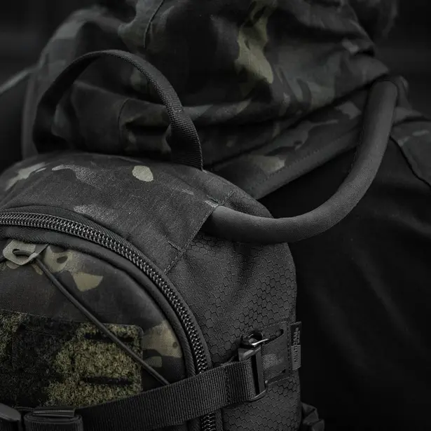 15 - Тактичний рюкзак M-Tac Sturm Elite з ергономічними лямками. Чорний мультикам