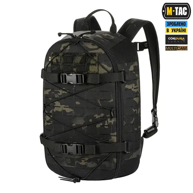 1 - Тактичний рюкзак M-Tac Sturm Elite з ергономічними лямками X-Large Elite Gen.II. Чорний мультикам