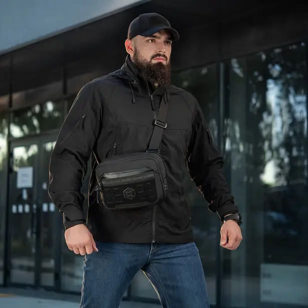 16 - Сумка через плече M-Tac EDC Bag Elite. Чорний
