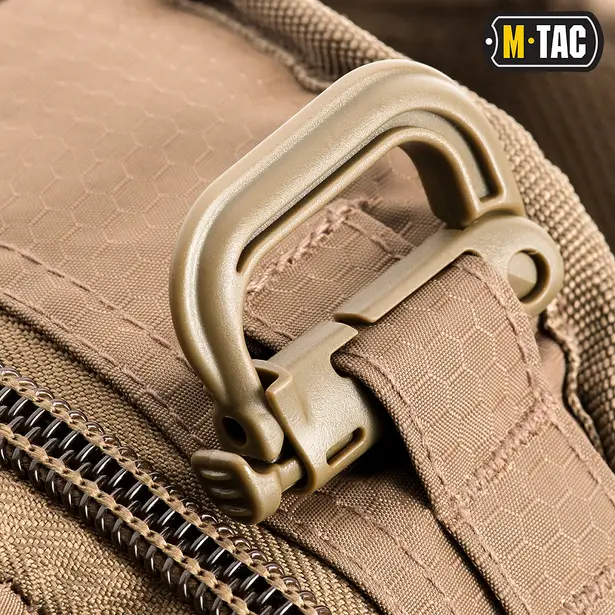 5 - Тактична сумка через плече M-Tac Urban Line City Hunter Hexagon. Койот