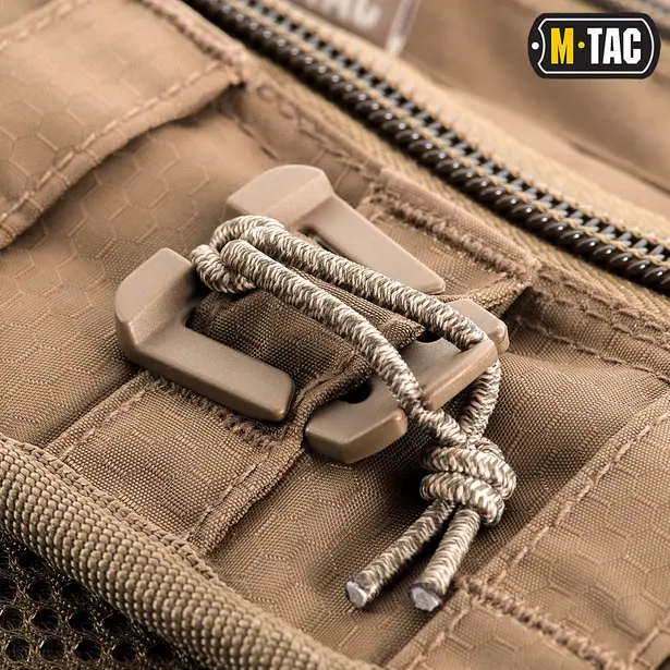 9 - Тактична сумка через плече M-Tac Urban Line City Hunter Hexagon. Койот