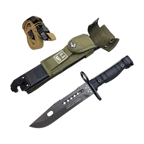 1 - Ніж мисливський Columbia US NAVY. Чорний