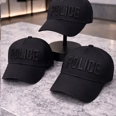 5 - Кепка Police. Черный
