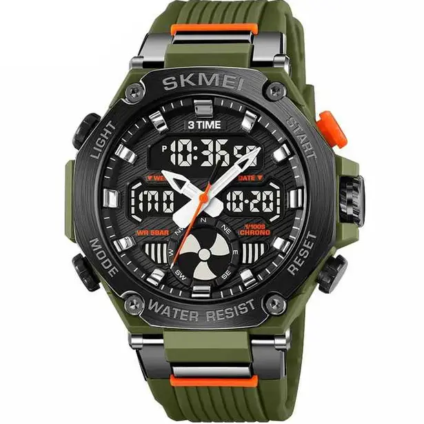 1 - Годинник наручний SKMEI 2223AG, 11507. Олива