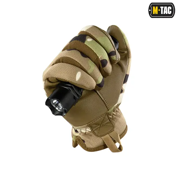 6 - Рукавички M-Tac Scout Tactical Mk.2 шкіряні. Мультикам