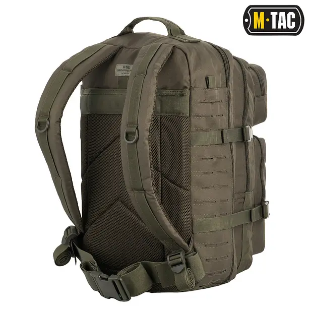 3 - Рюкзак тактичний M-Tac Large Assault Pack Laser Cut. Олива