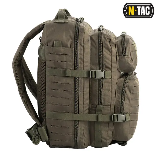 2 - Рюкзак тактичний M-Tac Large Assault Pack Laser Cut. Олива