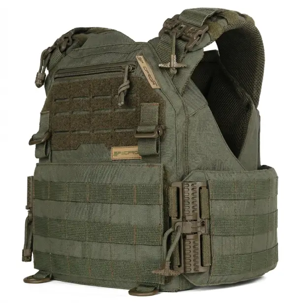 1 - Плитоноска жіноча Warmor gen.3 FL SPECPROM (for Ladies). Без підсумків. Зі швидким боковим та верхнім скиданням (без плит). Олива