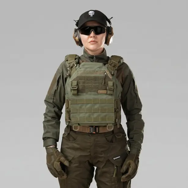 5 - Плитоноска жіноча Warmor gen.3 FL SPECPROM (for Ladies). Без підсумків. Зі швидким боковим та верхнім скиданням (без плит). Олива