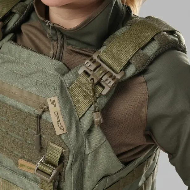 8 - Плитоноска жіноча Warmor gen.3 FL SPECPROM (for Ladies). Без підсумків. Зі швидким боковим та верхнім скиданням (без плит). Олива