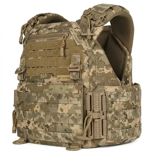 1 - Плитоноска жіноча Warmor gen.3 FL SPECPROM (for Ladies). Без підсумків. Зі швидким боковим та верхнім скиданням (без плит). Піксель