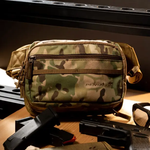 2 - Сумка на пояс Pentagon Runner Concealment Pouch Police. Мультикам