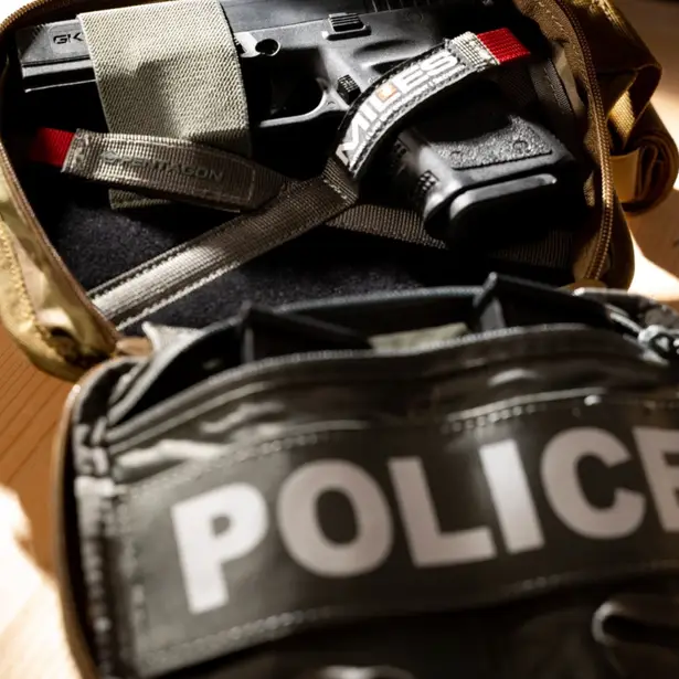 4 - Сумка на пояс Pentagon Runner Concealment Pouch Police. Мультикам