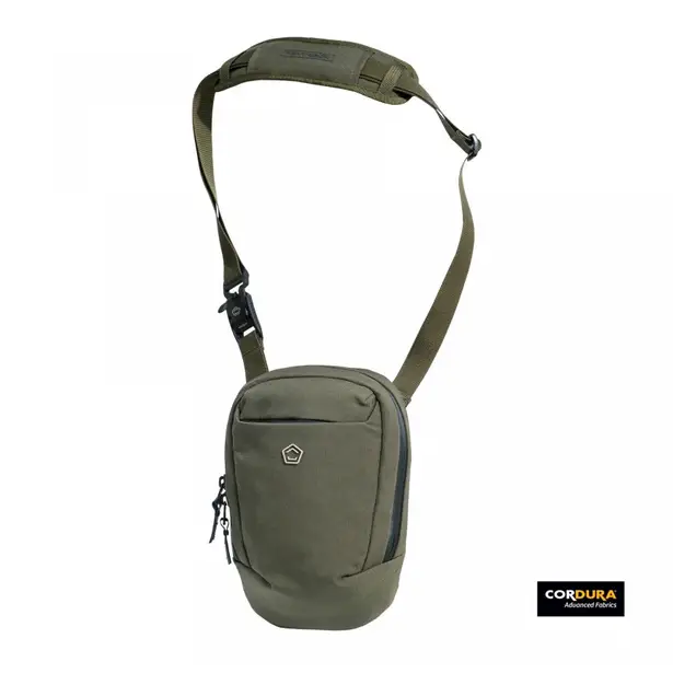 1 - Сумка через плече Pentagon Consul Vertical Sling Pouch. Олива