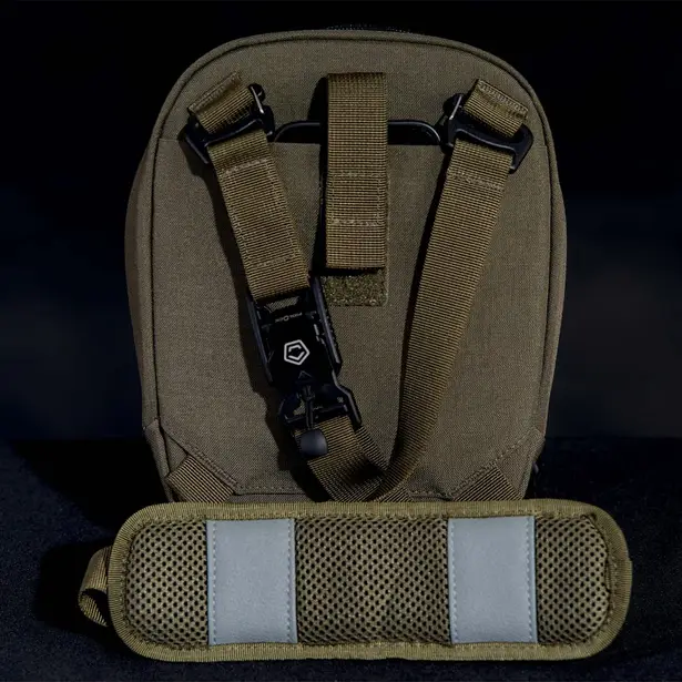 4 - Сумка через плече Pentagon Consul Vertical Sling Pouch. Олива
