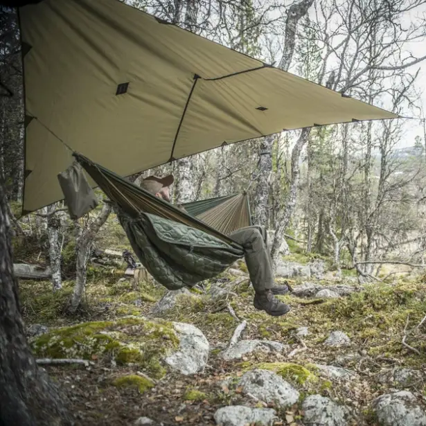 5 - Тент туристичний Helikon Supertarp Small. Олива