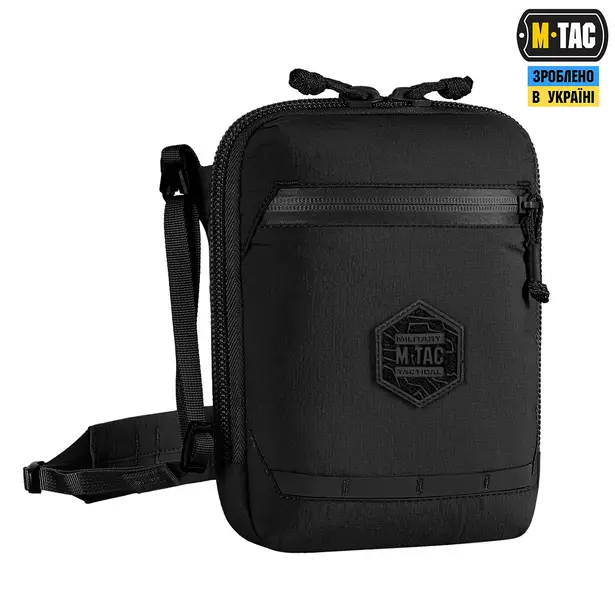 3 - Сумка через плече M-Tac Pocket Hardsling Lite-C Elite. Чорний
